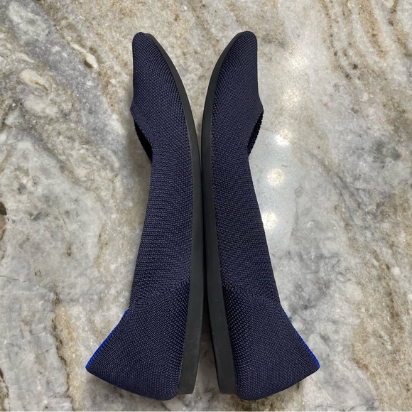 Rothy's The Point Navy Blue Pointed Toe Ballet Flats Size 7 - Picture 6 of 11